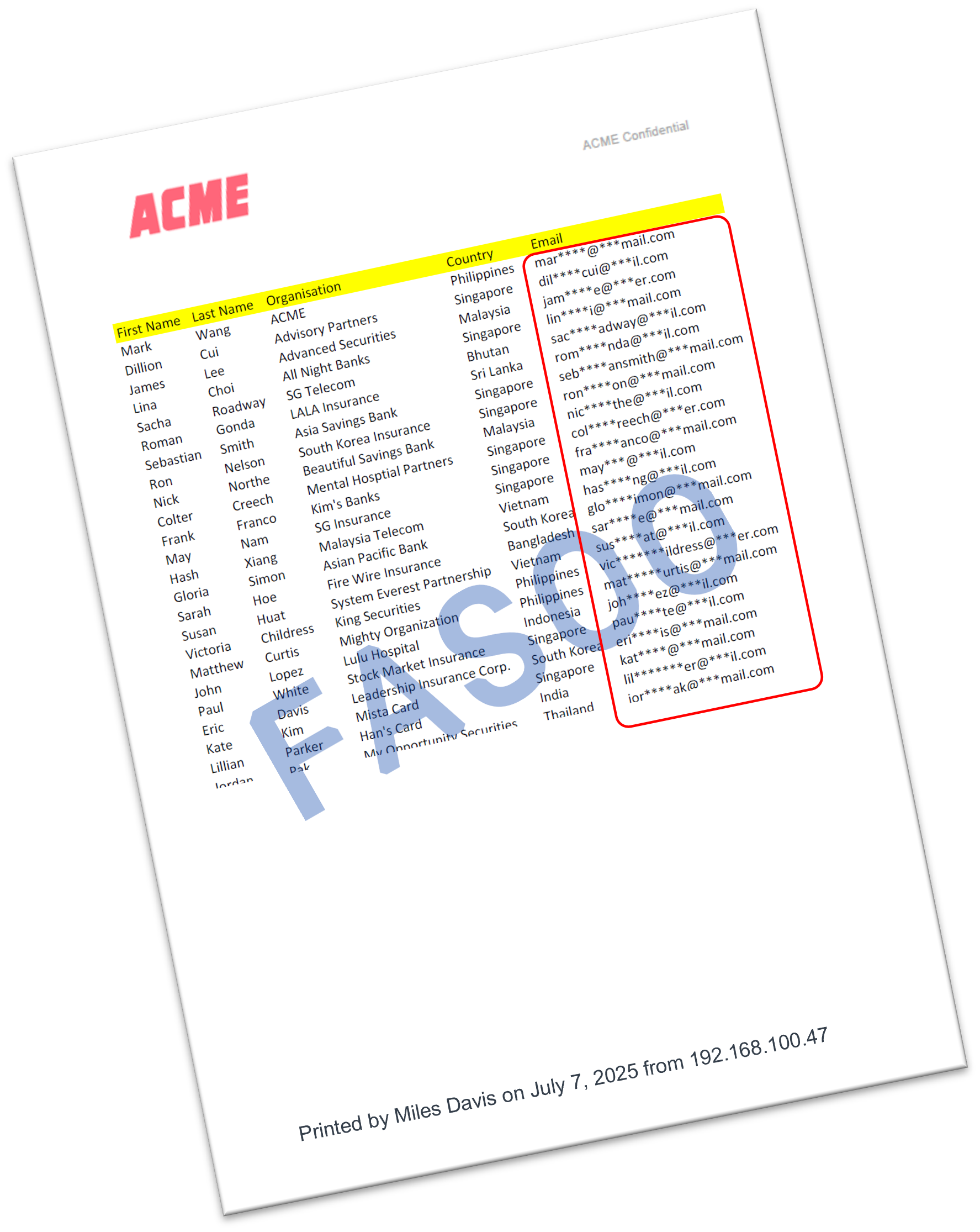 screenshot of Fasoo Smart Print
